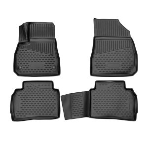 Chevrolet Malibu Floor Mats - Omac - Rubber TPE - Black - '16-'25